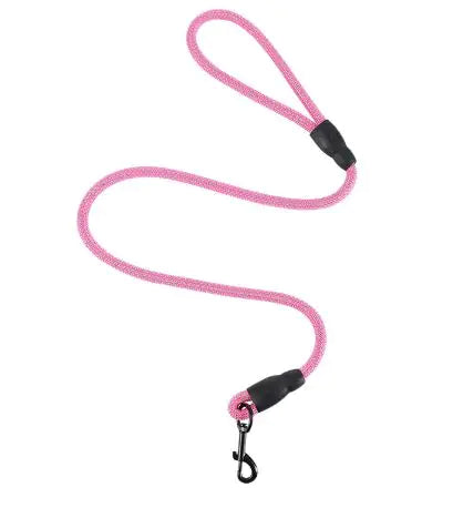 Nylon Dog Leash - Durable Woven Traction Belt with Harness