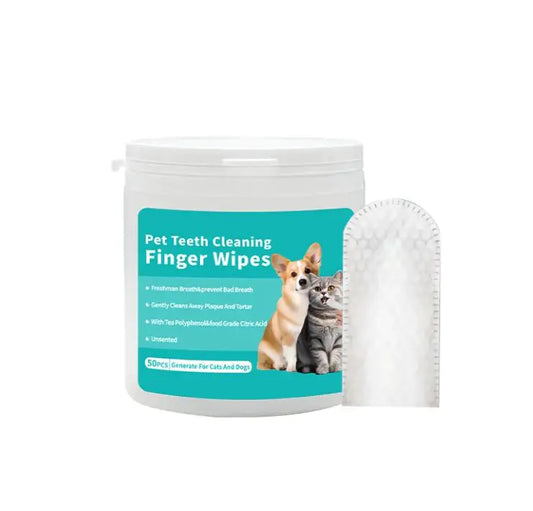 Pet Ear Cleaning Wipes - Finger Stall Design for Dogs