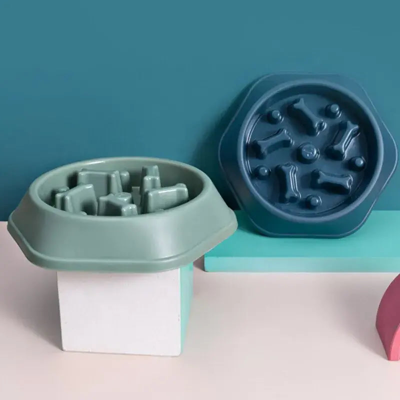 Slow Feeder Dog Bowl - Anti-Gulp Pet Feeding Solution