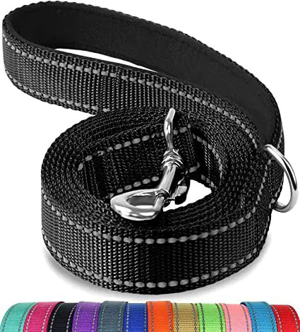 Reflective Dog Leash with Hand Grip - Night Safety Walking
