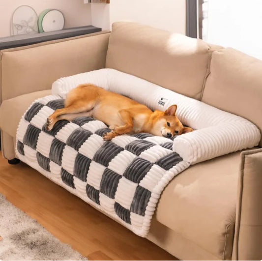 Plush Pet Bed - Extra Thick Warm Cushion for Dogs & Cats