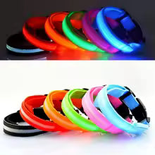 LED Dog Collar - Rechargeable Light Up Pet Safety Collar