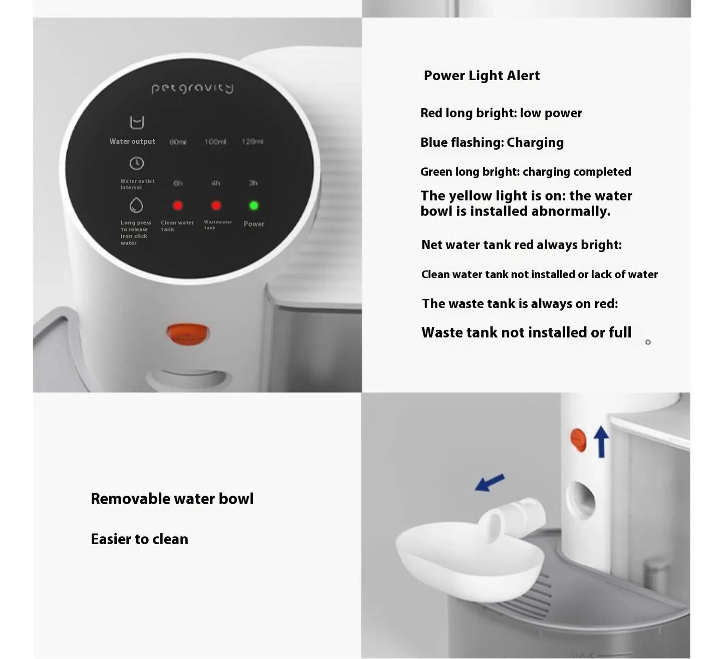 Smart Pet Water Fountain - Cordless with App Alerts