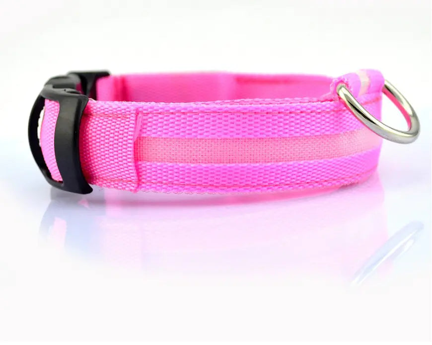 LED Dog Collar - Rechargeable Light Up Pet Safety Collar