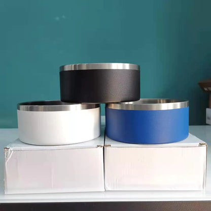 Stainless Steel Dog Bowl - Non-Slip Premium Feeding