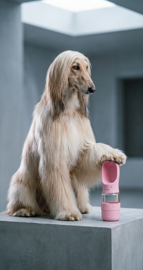 2-in-1 Dog Water Bottle - Portable Travel Dispenser