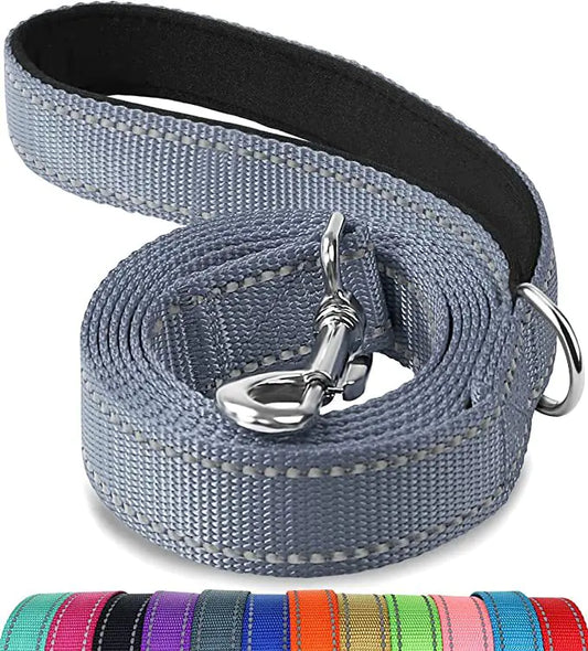 Reflective Dog Leash with Hand Grip - Night Safety Walking