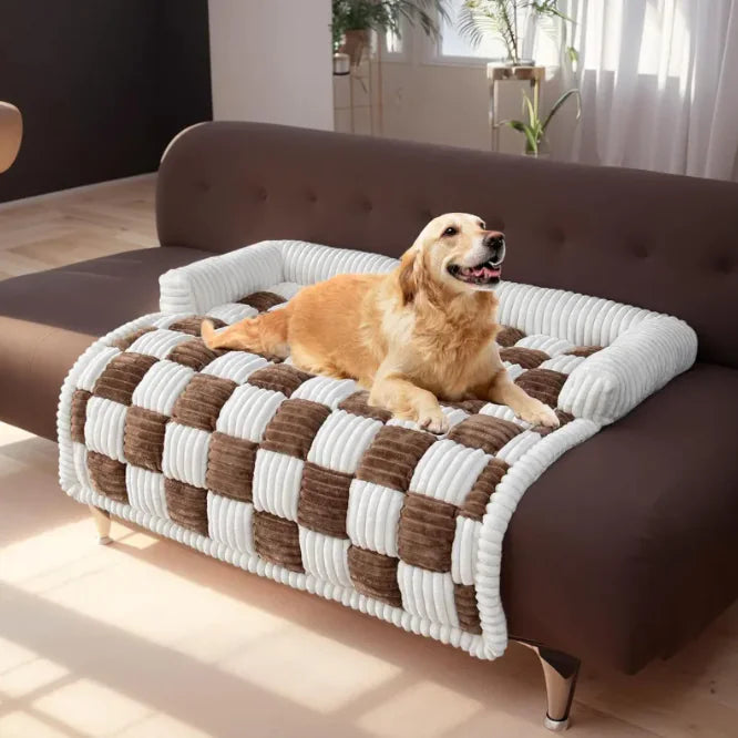 Plush Pet Bed - Extra Thick Warm Cushion for Dogs & Cats
